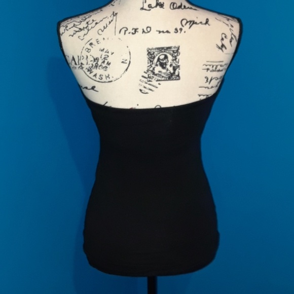 5/25.  Strapless black juniors top - Picture 4 of 8